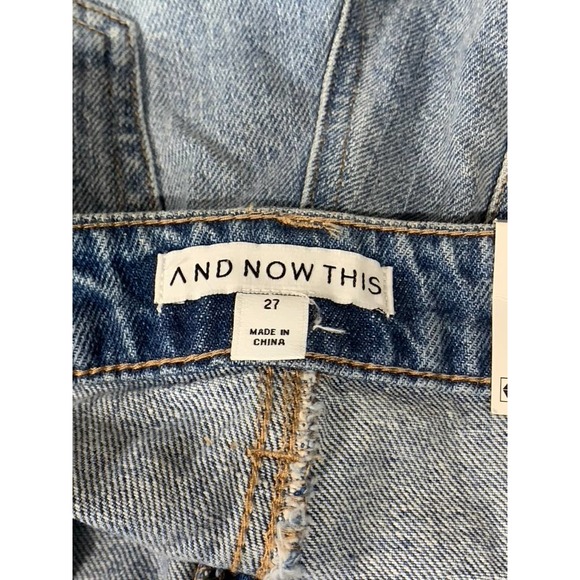 And Now This Women's Augie Distressed Ultra High-Rise 90's Boyfriend Shorts SZ27 - Picture 6 of 10